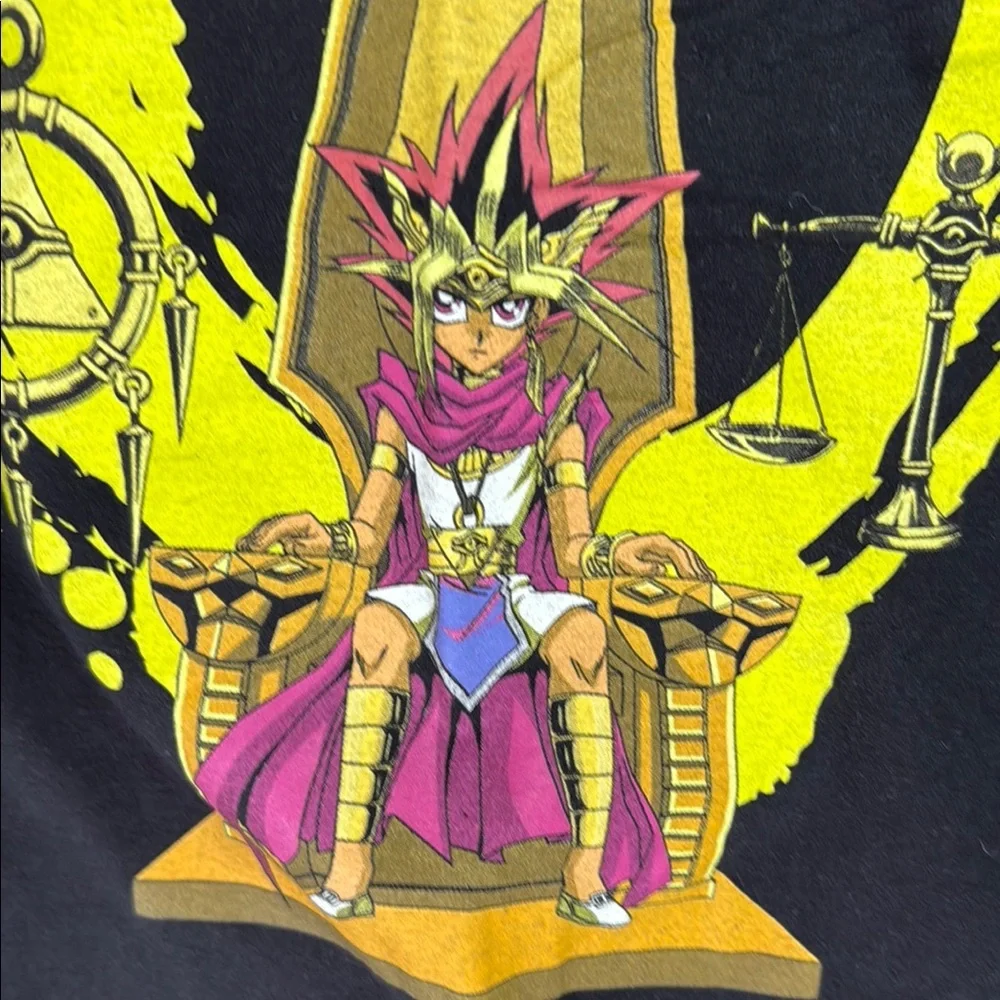 YU-GI-OH! Black Tee. Size Large. Pharaoh Throne graphic - Picture 2 of 6